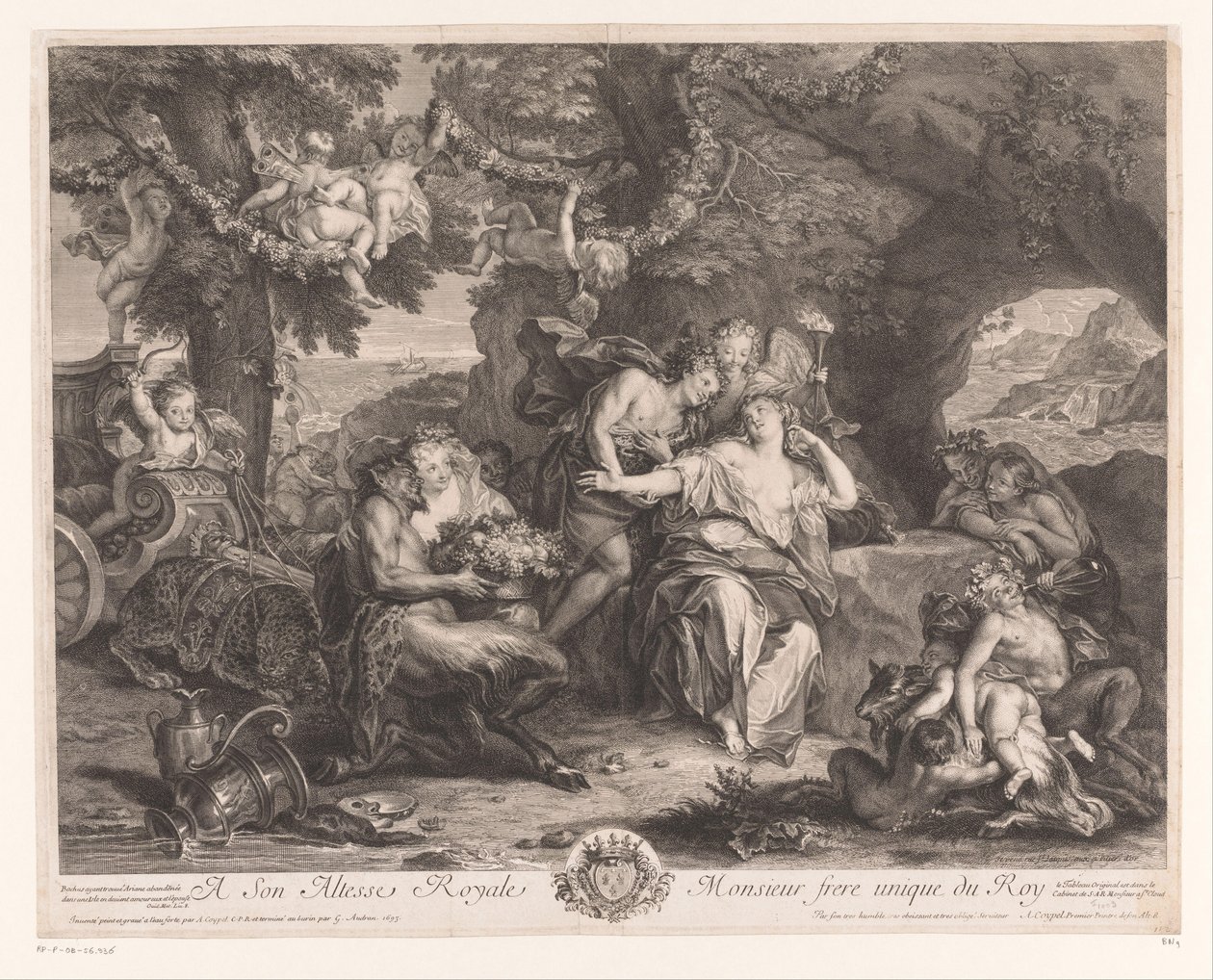 Bacchus és Ariadné alkotó: Antoine Coypel