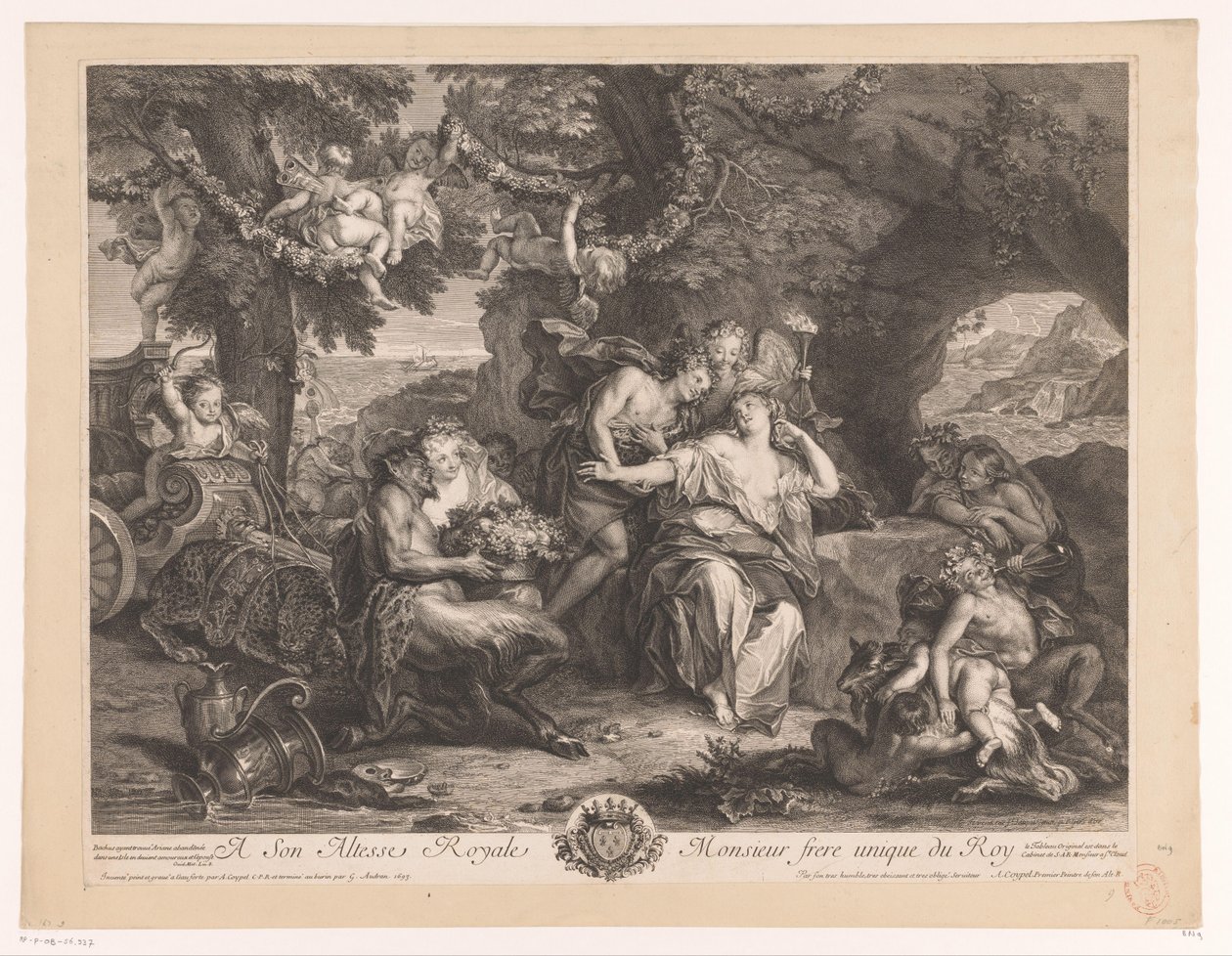 Bacchus és Ariadné alkotó: Antoine Coypel