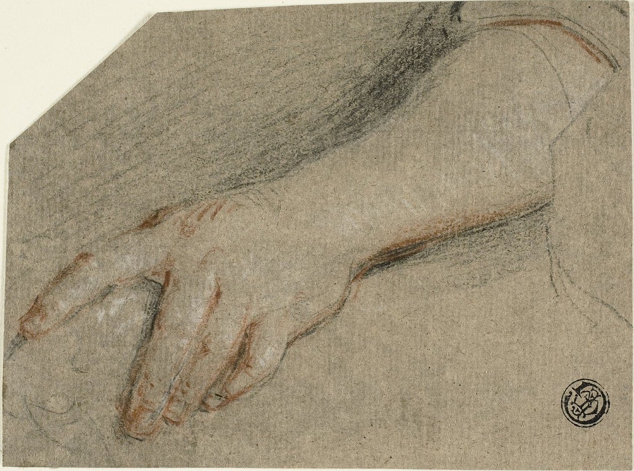 Kézmutatás és alkar alkotó: Antoine Coypel