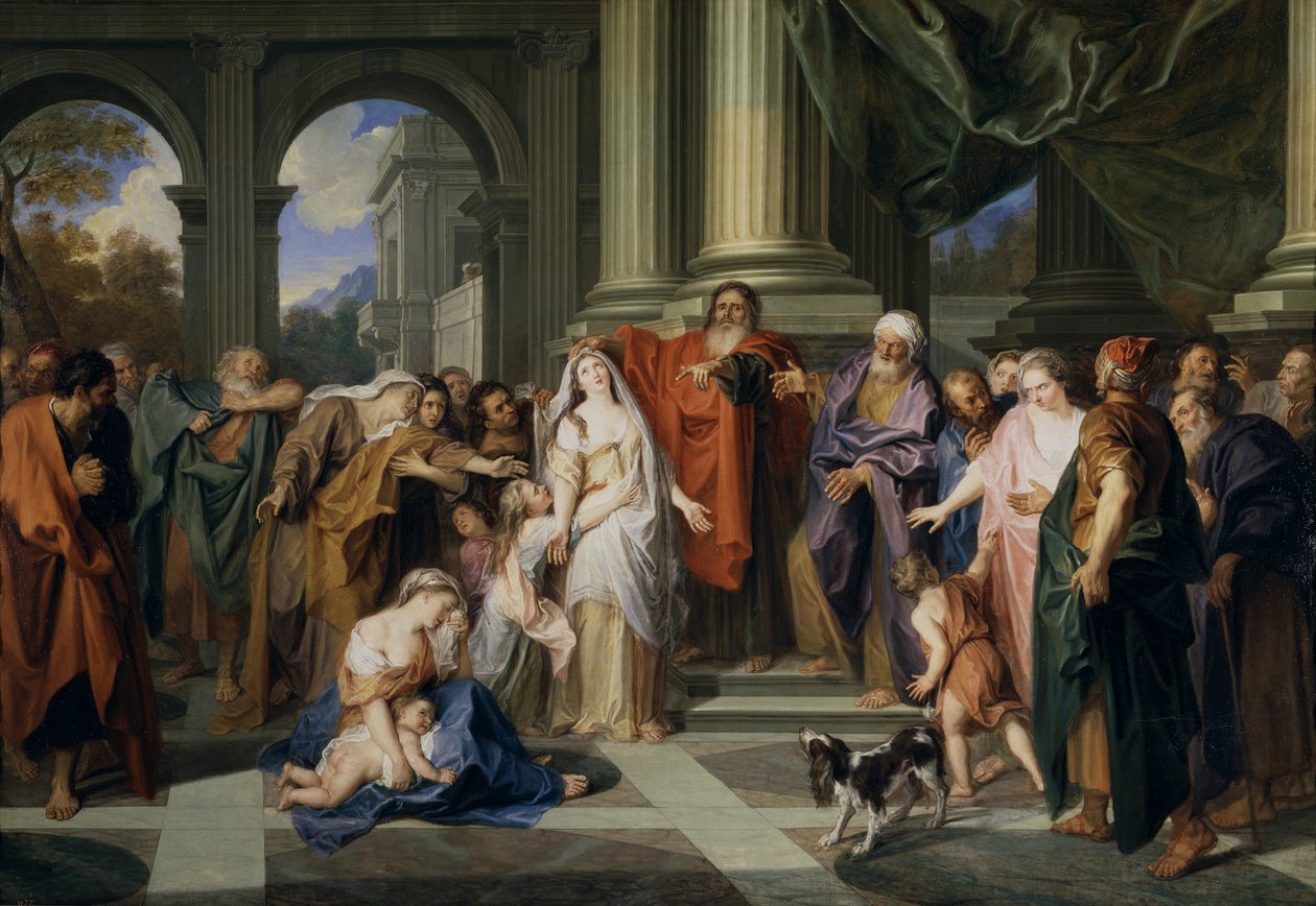 Susannah-t házasságtöréssel vádolják, 1695-1696 alkotó: Antoine Coypel
