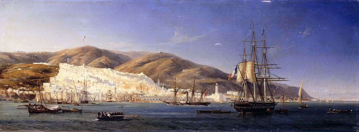 Alger kikötője alkotó: Antoine Leon Morel Fatio