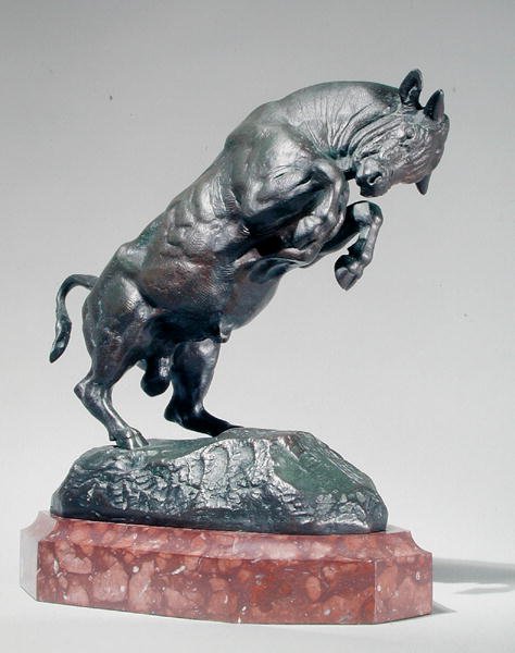 Nevelő bika alkotó: Antoine Louis Barye