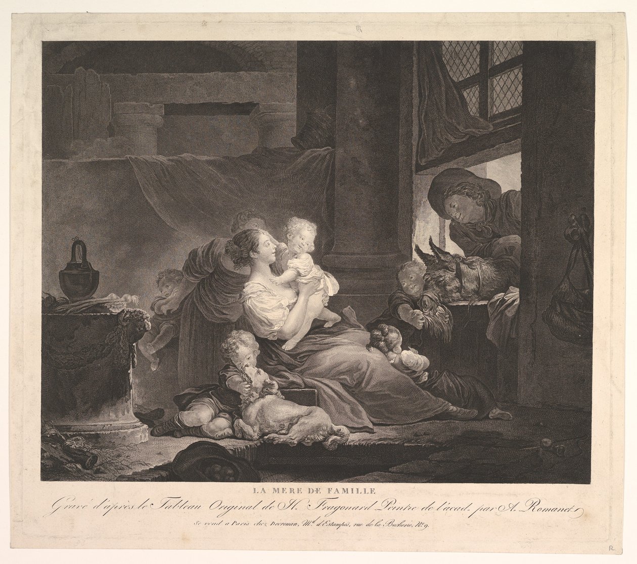 A családanya.n.d. alkotó: Antoine Louis Romanet