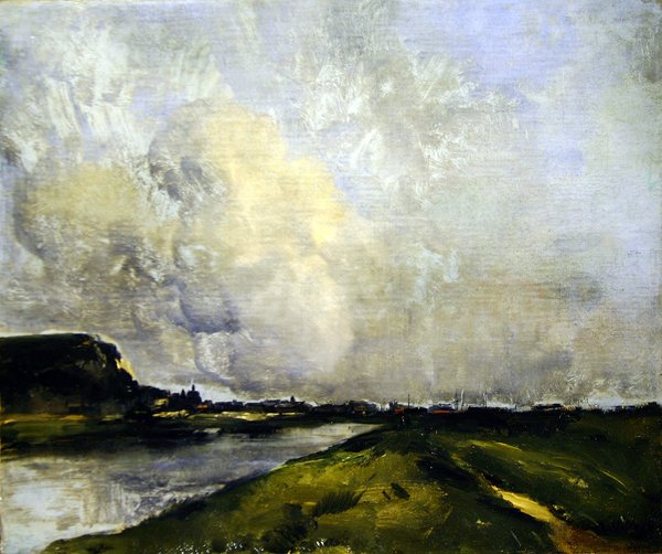 Folyópart (olaj, vászon) alkotó: Antoine Vollon