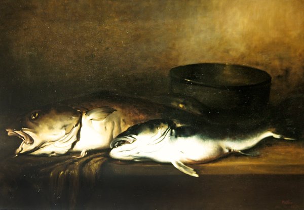 Tengeri hal, 1870 körüli (olaj, vászon) alkotó: Antoine Vollon