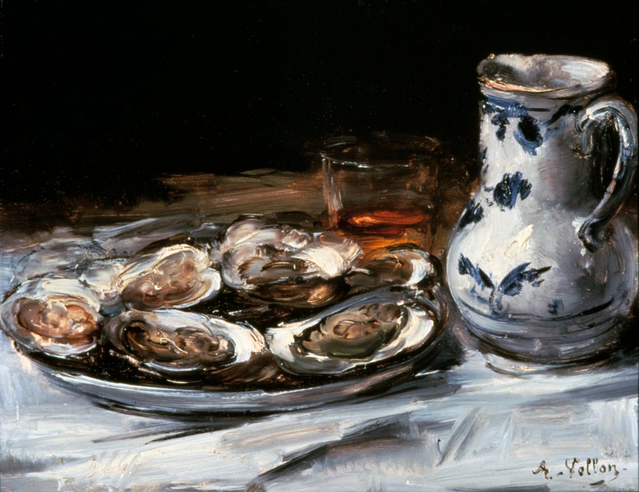 Csendélet osztrigával, 19. század. alkotó: Antoine Vollon