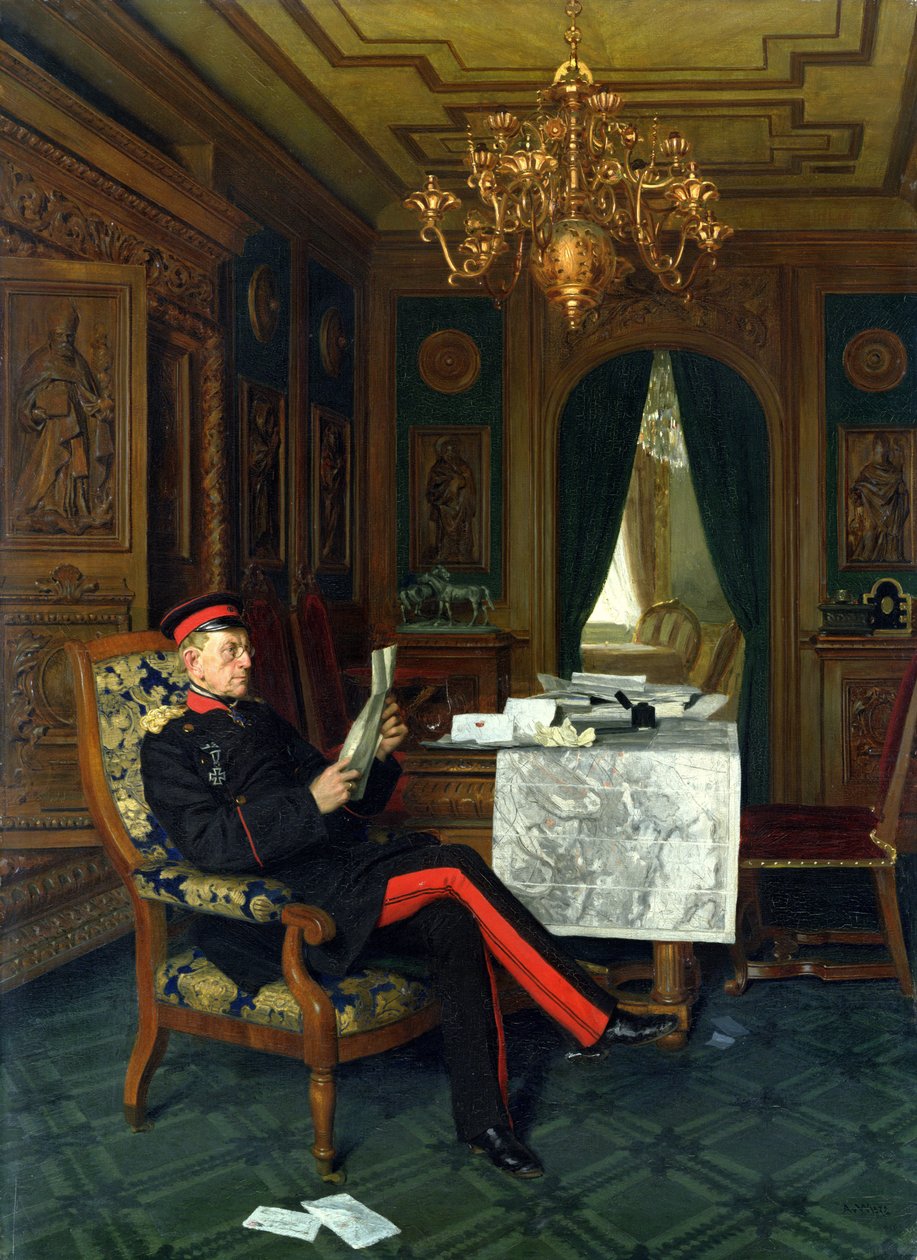 Moltke Versailles-ban, 1872 alkotó: Anton Alexander von Werner