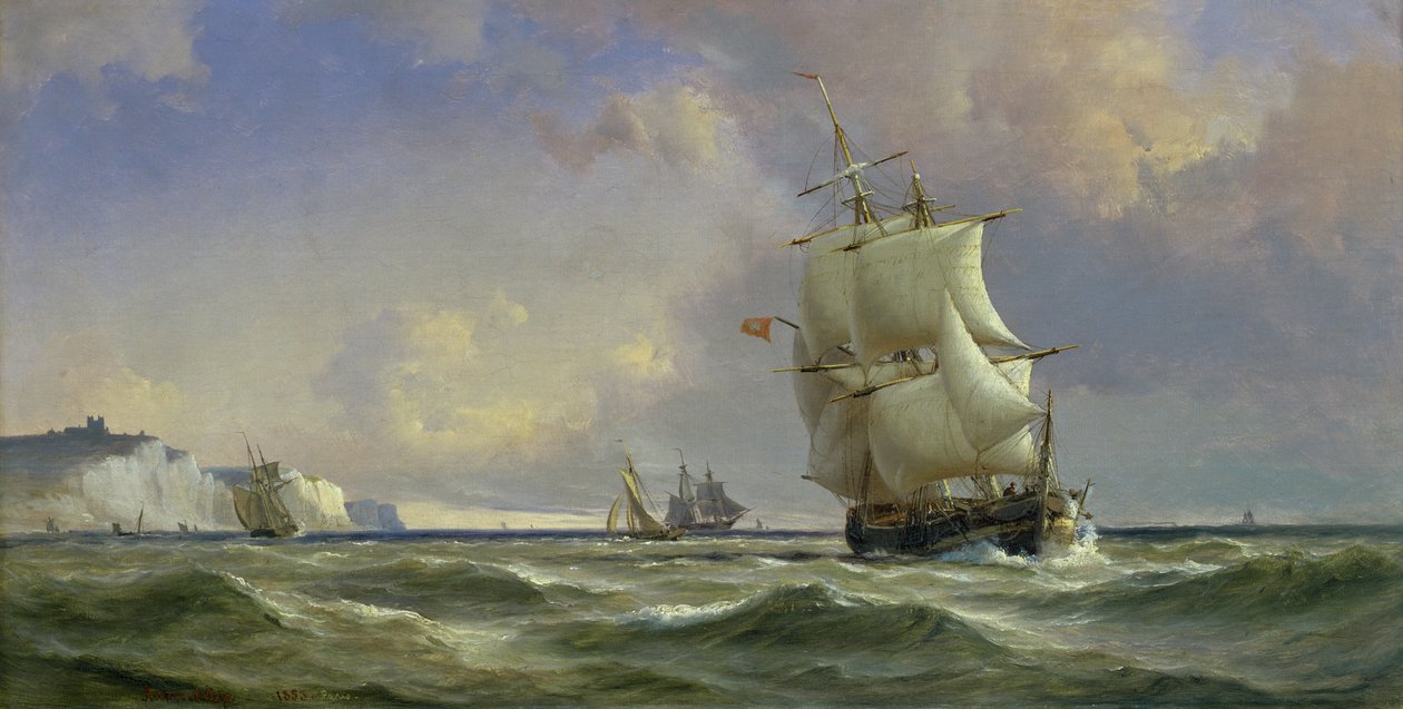 A gyülekező vihar, 1853 alkotó: Anton Melbye