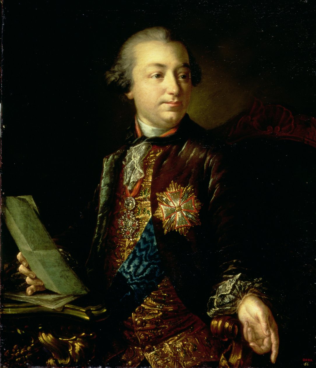 Ivan Ivanovics Shuvalov (1727-97), a Művészeti Akadémia elnökének portréja alkotó: Anton Pavlovich Losenko