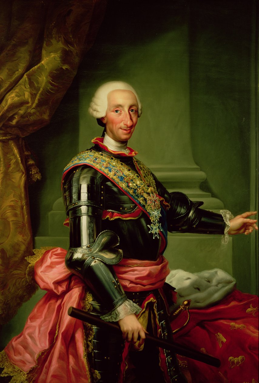 III. Károly portréja (1716-88) 1761 körül alkotó: Anton Raphael Mengs