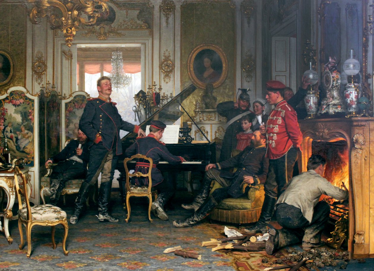 Billet Párizson kívül alkotó: Anton Alexander von Werner