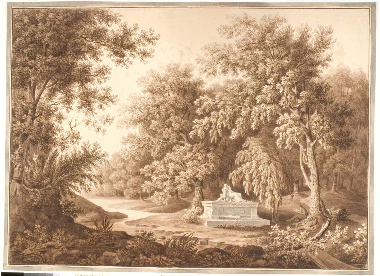 Park sírjelzővel alkotó: Anton Carl Dusch