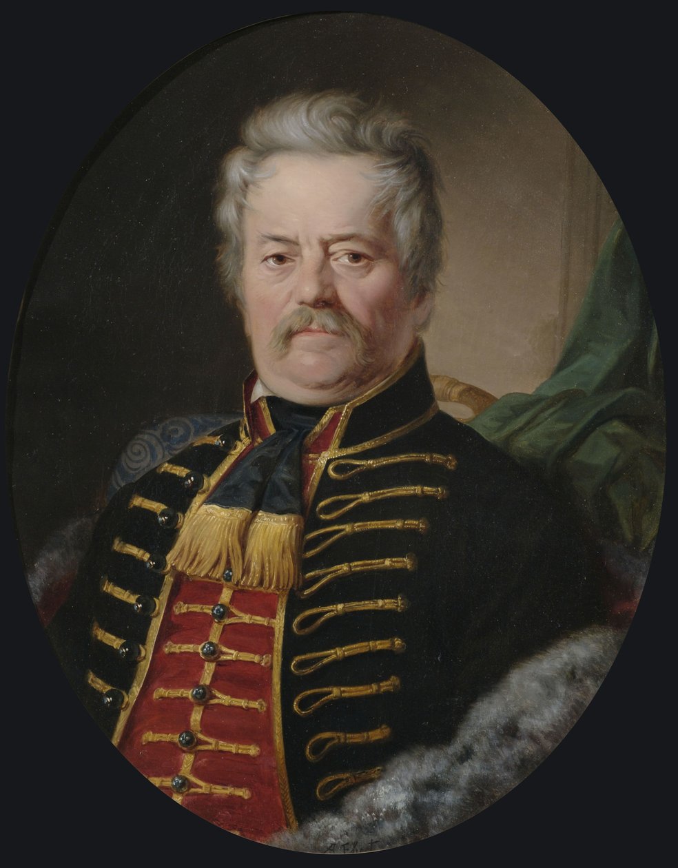Nemes úriember portréja alkotó: Anton Ebert