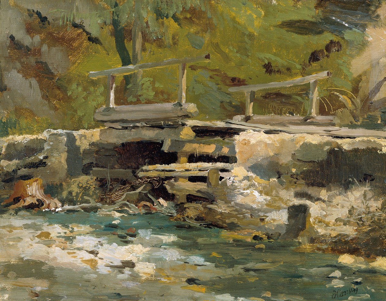 Bachbrücke alkotó: Anton Hansch