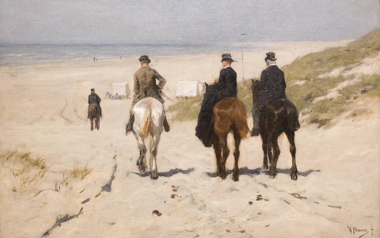 Reggeli lovaglás a tengerparton alkotó: Anton Mauve