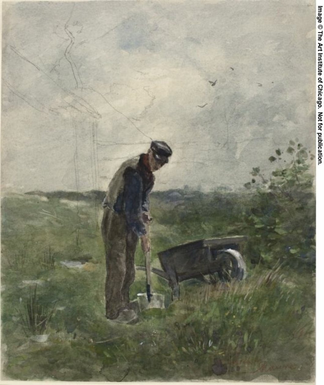 Paraszti szántás alkotó: Anton Mauve