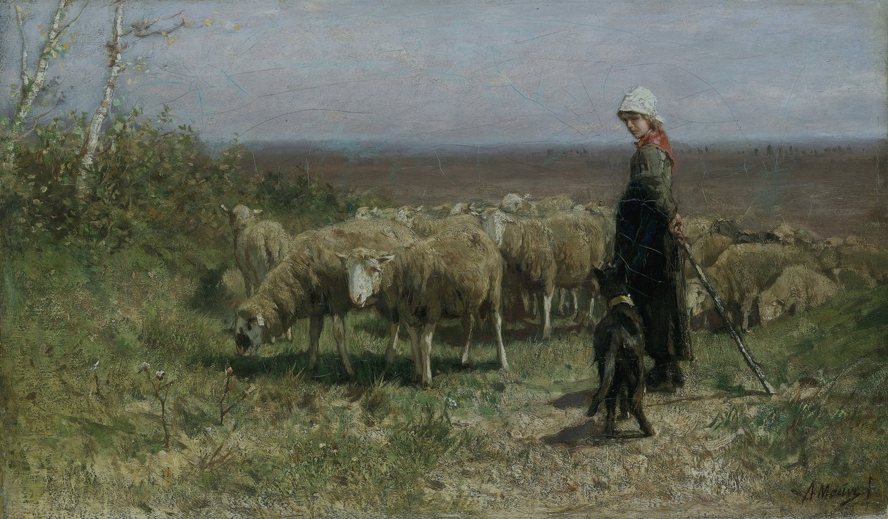 „Pásztorlány”, 1858-1888 alkotó: Anton Mauve