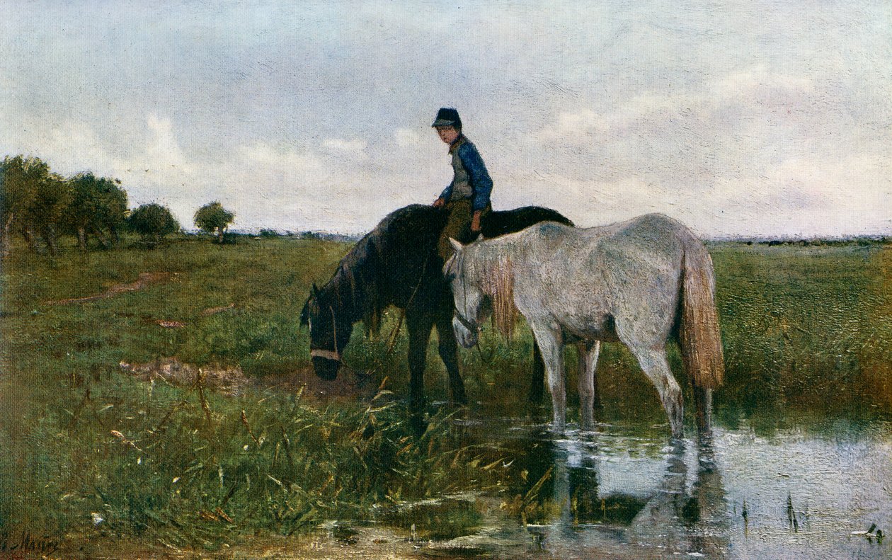 Lovak itatása, 1871, 1912. alkotó: Anton Mauve