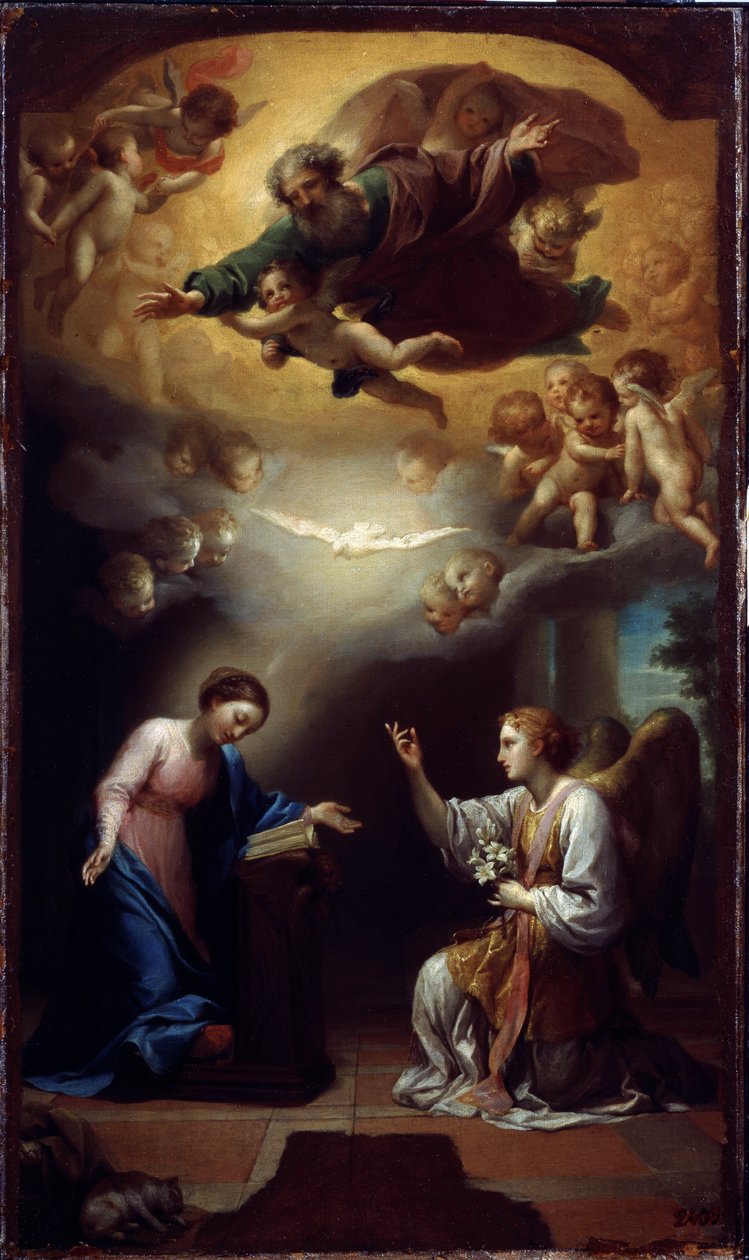 Angyali üdvözlet, 1767 körül (olaj, vászon) alkotó: Anton Raphael Mengs