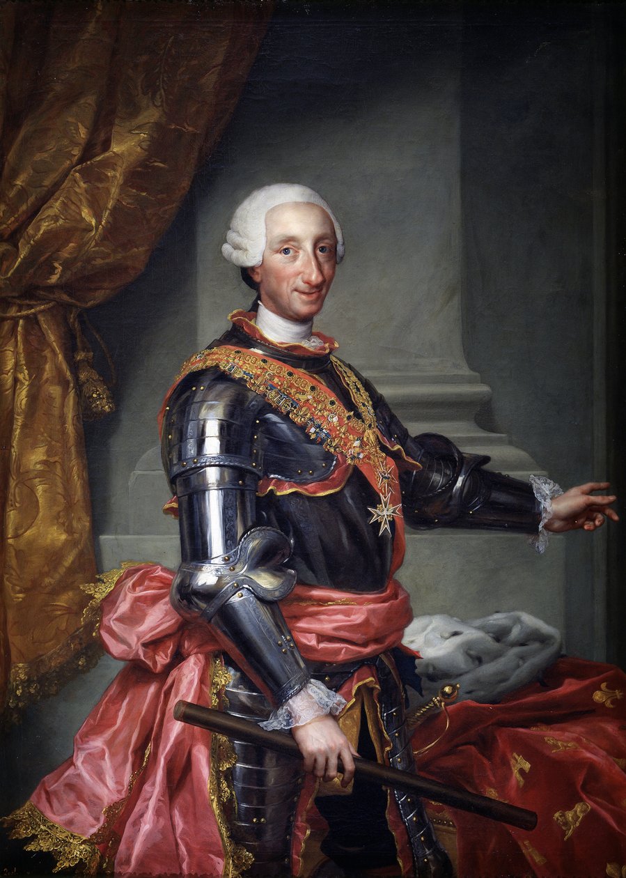 III. Károly spanyol, 1761 körül alkotó: Anton Raphael Mengs