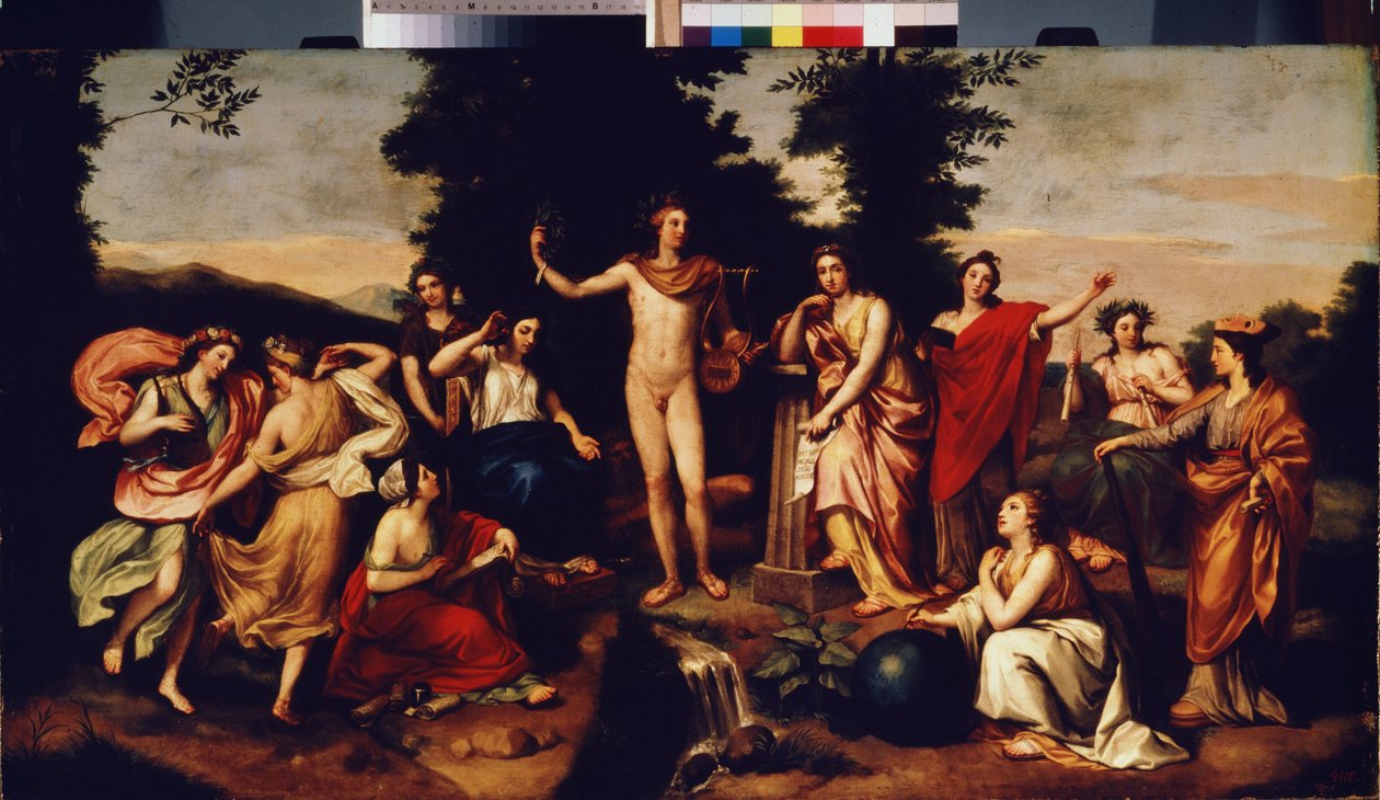 Parnasszus, 1750-60 körül alkotó: Anton Raphael Mengs