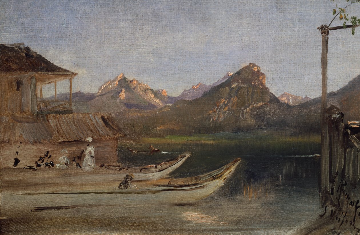 A Wolfgangsee-nél alkotó: Anton Romako