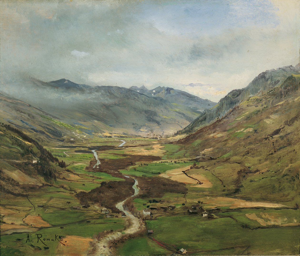 A Gastein-völgy II alkotó: Anton Romako