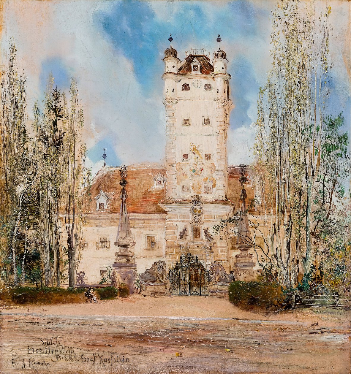 Greillenstein kastély alkotó: Anton Romako