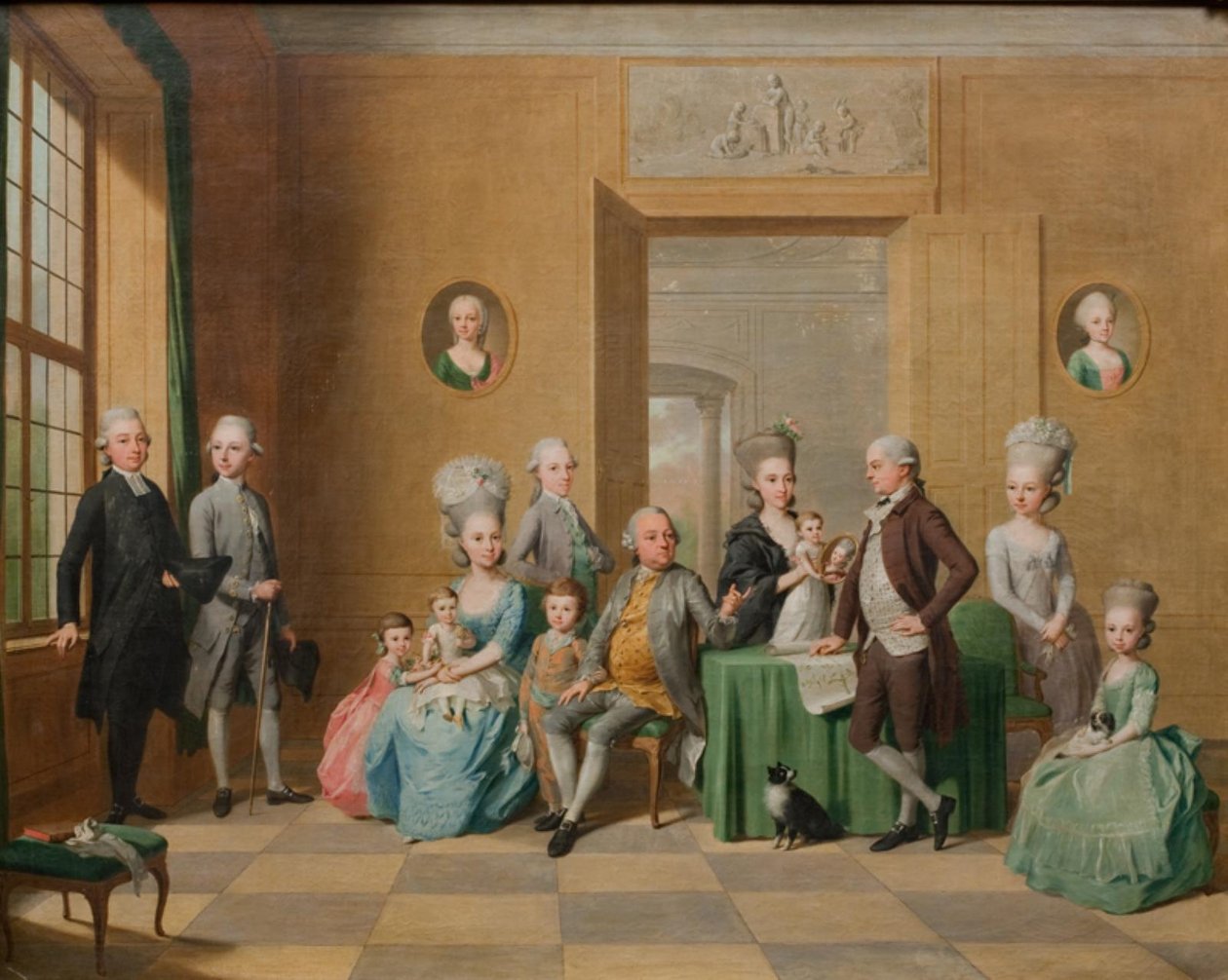 A Souchay család alkotó: Anton Tischbein