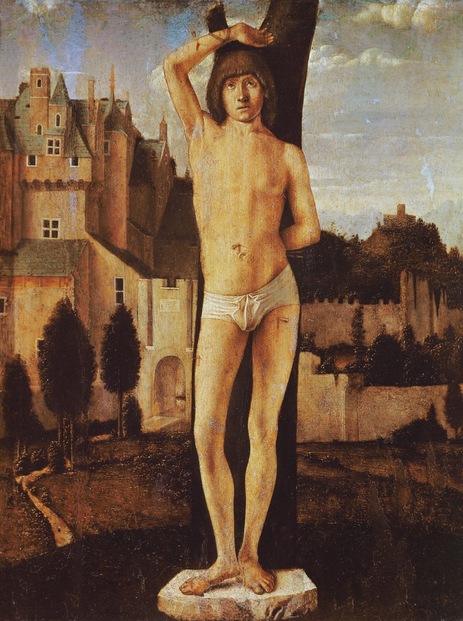 Szent Sebestyén (olaj, fa) alkotó: Antonello da Messina