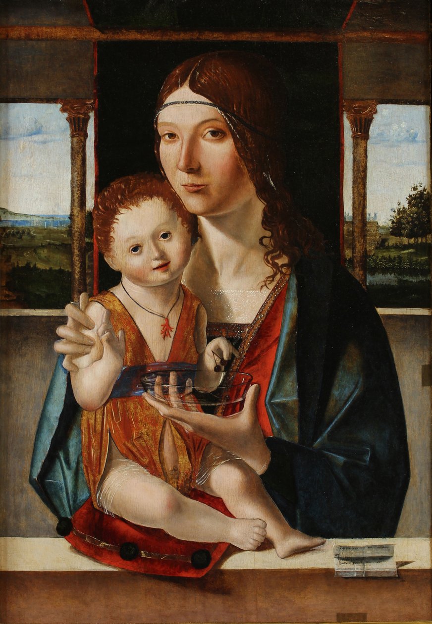 A Szűz és a Gyermek, 1480. alkotó: Antonello da Messina