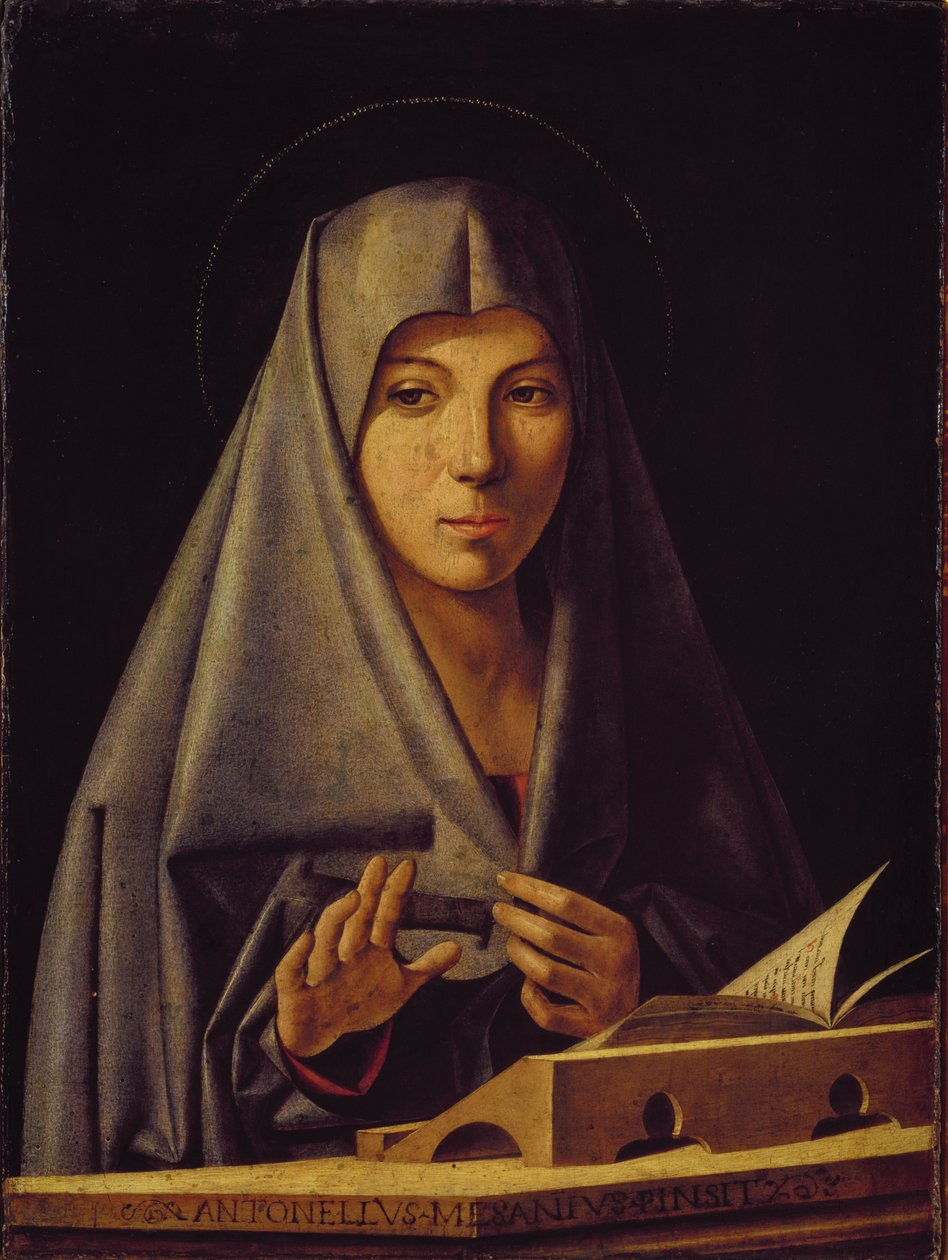 Szűz Angyali üdvözlet alkotó: Antonello da Messina
