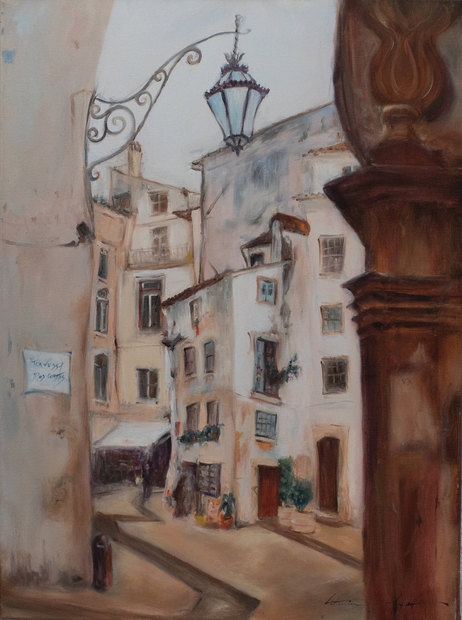 Coimbra, Portugália, 2015 (olaj, vászon) alkotó: Antonia Myatt