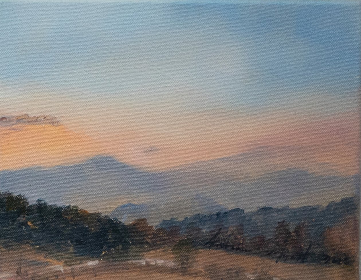 Olaszország dombjai, 2018 (olaj, vászon) alkotó: Antonia Myatt