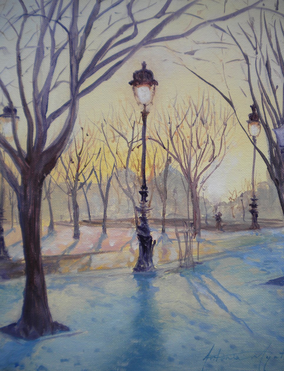 A kupolatemplom lámpaoszlopának tükörképe, 2010 alkotó: Antonia Myatt