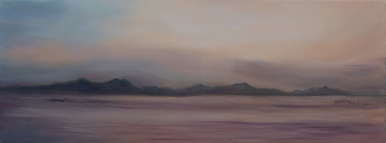 Thaiföld, halászhálók, 2015 (olaj, vászon) alkotó: Antonia Myatt