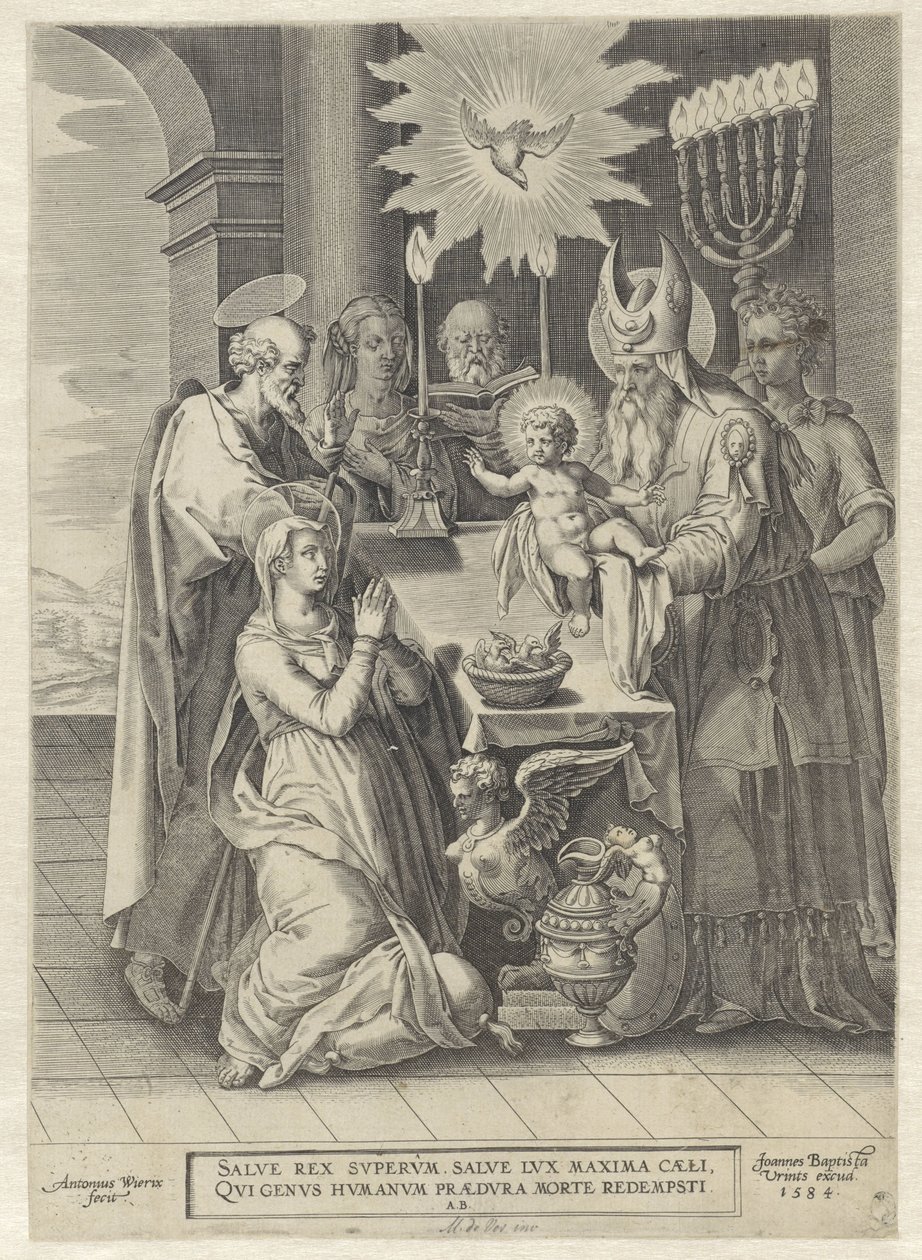 Bemutató a templomban alkotó: Antonie Wierix (II)