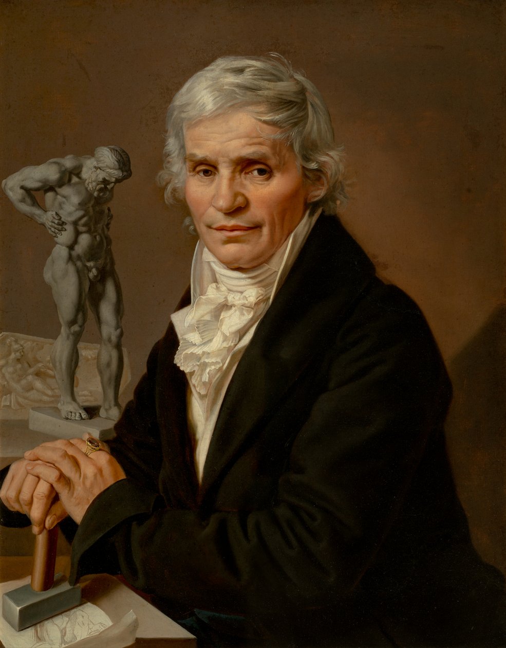 Josef Malinsky szobrász portréja, 1818 alkotó: Antonin Machek