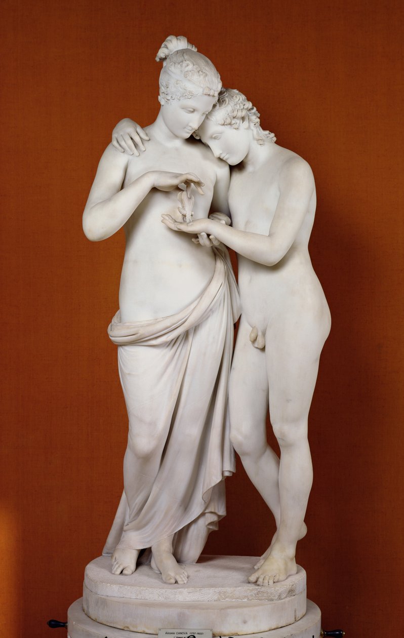 Ámor és psziché (márvány) alkotó: Antonio Canova