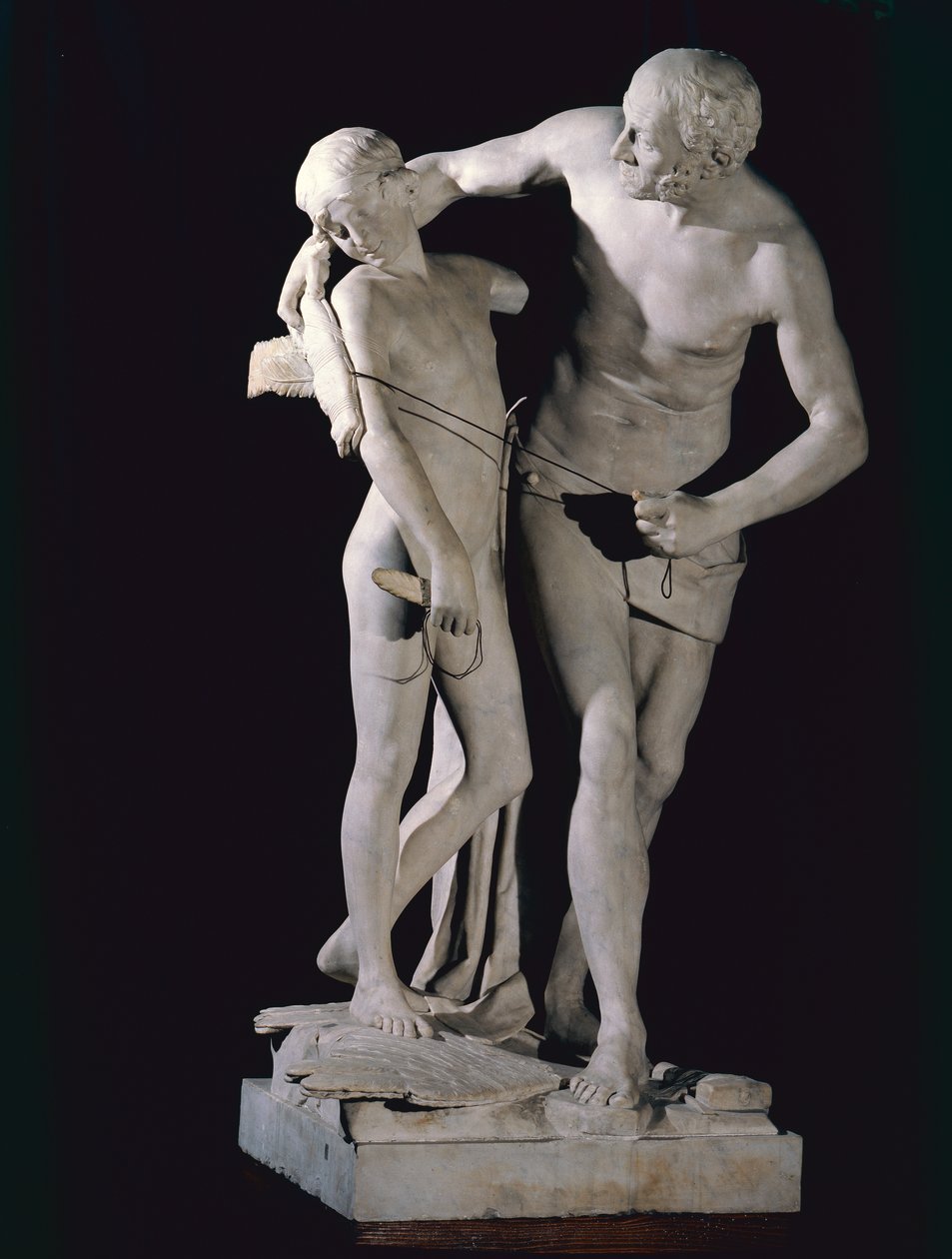 Daedalus és Icarus (márvány) alkotó: Antonio Canova