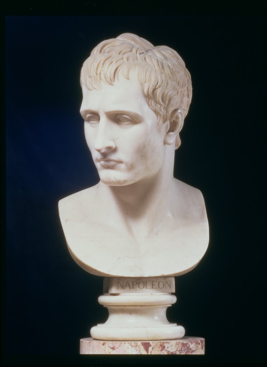 Napóleon Bonaparte portré mellszobra (márvány) alkotó: Antonio Canova