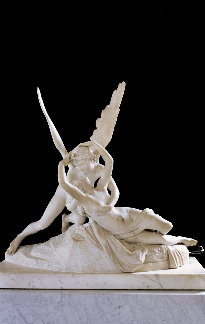 Ámor csókja által újjáélesztett psziché 1787 (márvány) (részletesen lásd: 27638) (lásd még: 154097) alkotó: Antonio Canova