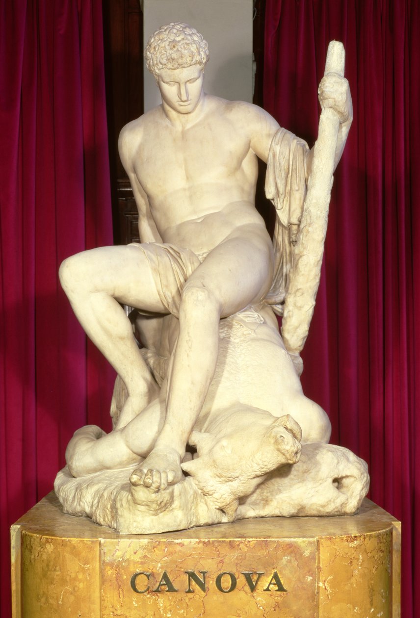 Thészeusz és a Minotaurusz, 1782 (márvány) alkotó: Antonio Canova