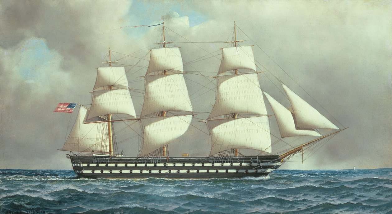 US Ship of the Line, 1916 körül alkotó: Antonio Jacobson