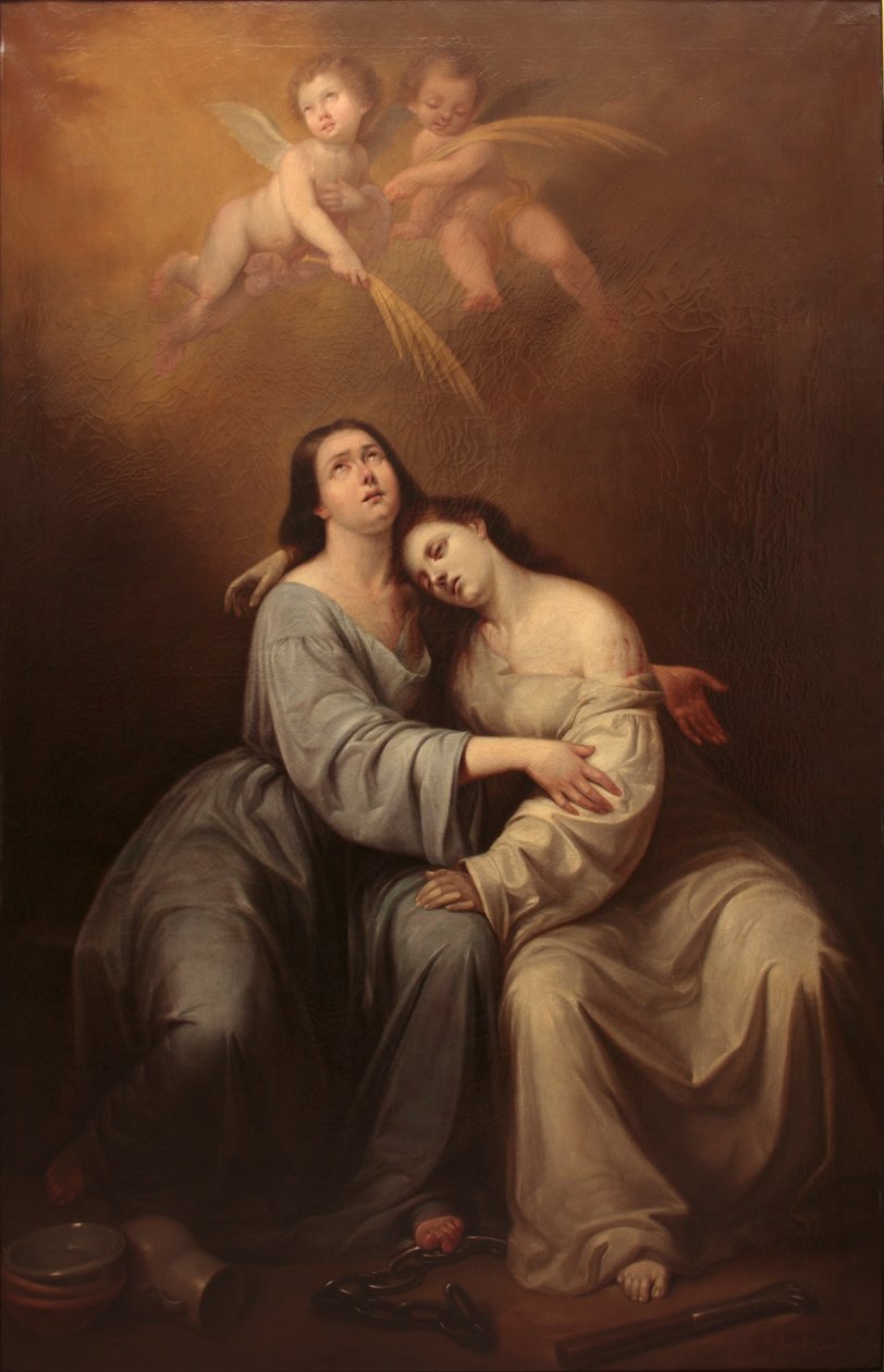 Szent Justa és Saint Rufina alkotó: Antonio María Esquivel