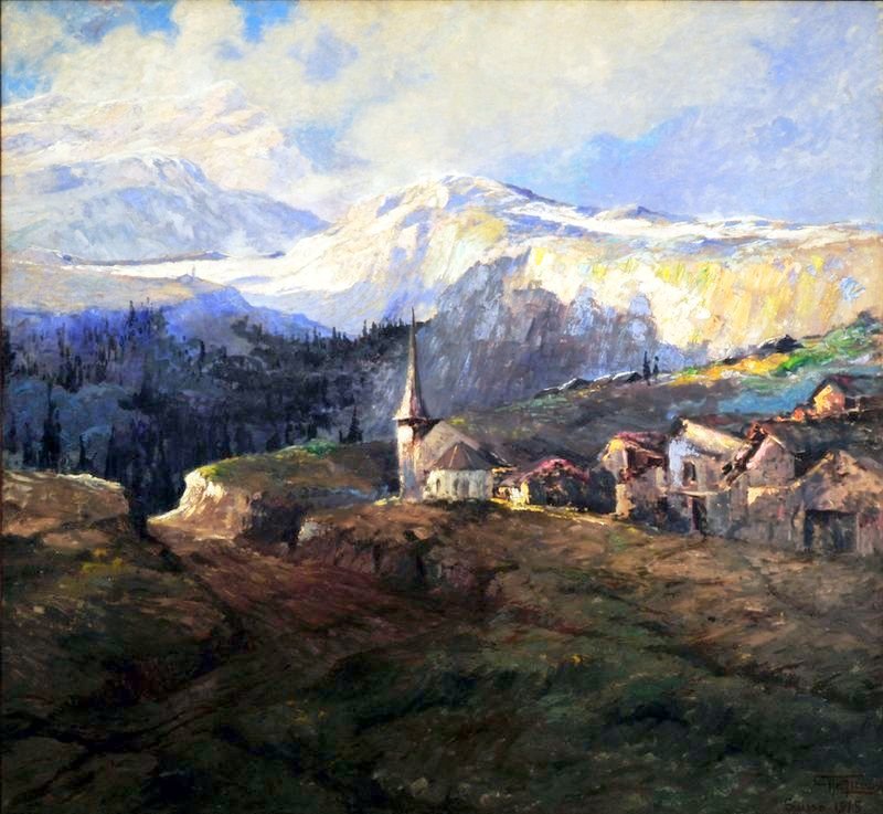 Vallee de la Dala Svájc alkotó: Antonio Parreiras