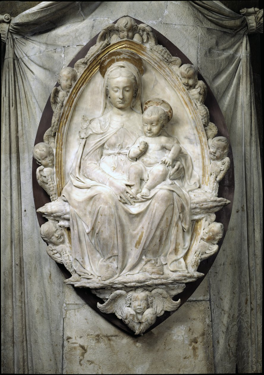 Madonna „del Latte”, 1478 (márvány) alkotó: Antonio Rossellino