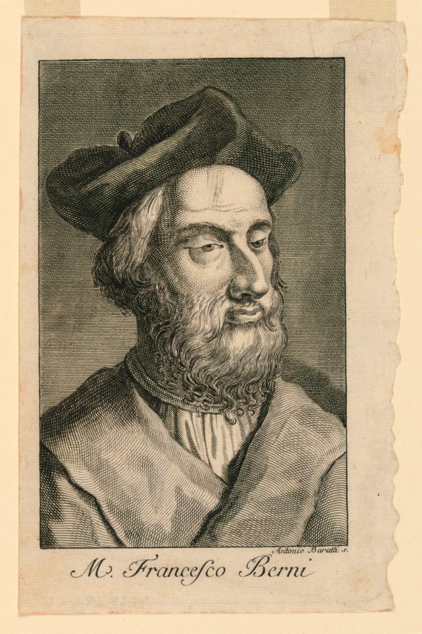 Francesco Berni (kb. 1497-1535) portréja alkotó: Antonio Baratta