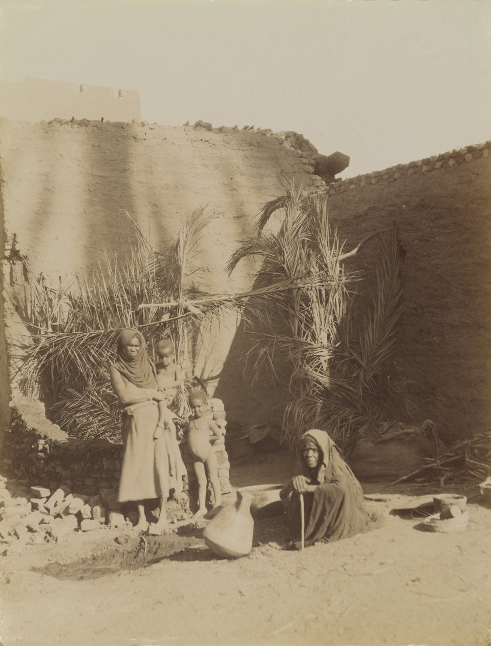 Berber család, Egyiptom alkotó: Antonio Beato
