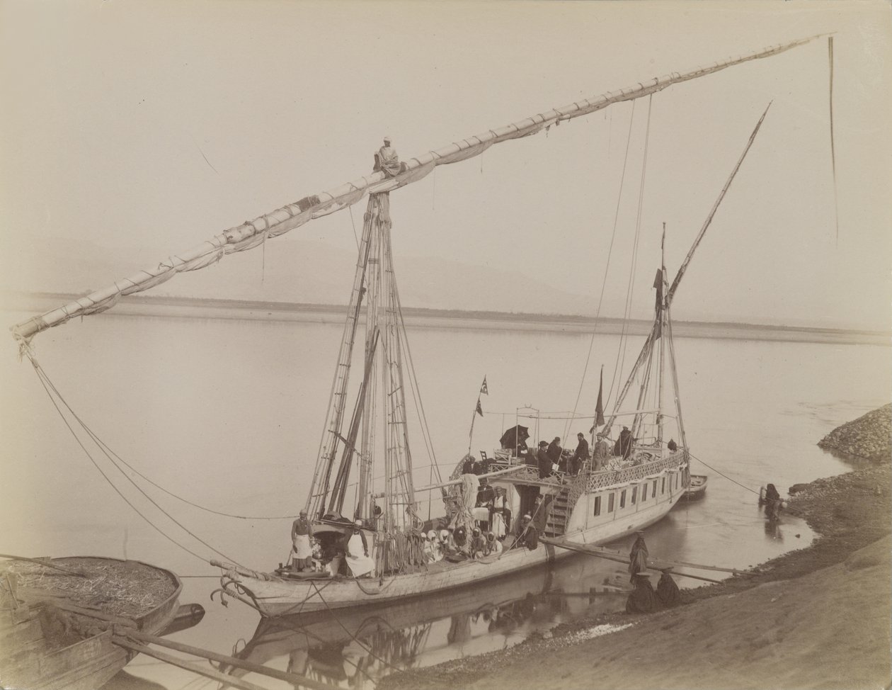 Dahabieh és Luxor alkotó: Antonio Beato